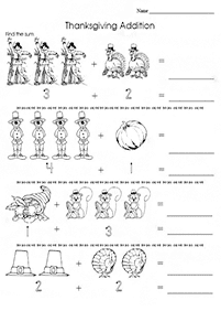 Einfache Addition für Kinder - Arbeitsblatt 5