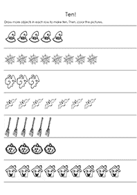 Einfache Math für Kinder - Arbeitsblatt 1