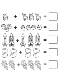 Einfache Math für Kinder - Arbeitsblatt 2