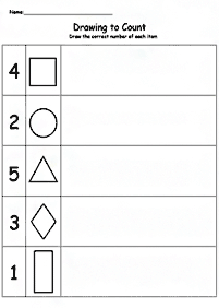 Einfache Math für Kinder - Arbeitsblatt 24