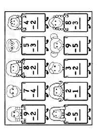 Einfache Subtraktion - Arbeitsblatt 3