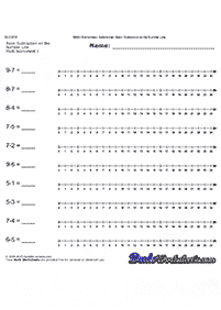 Einfache Subtraktion - Arbeitsblatt 5