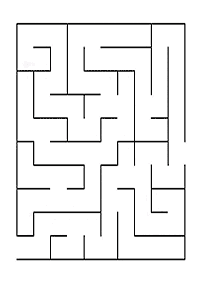Einfache Labyrinthe für Kinder - Arbeitsblatt 101