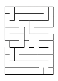 Einfache Labyrinthe für Kinder - Arbeitsblatt 105