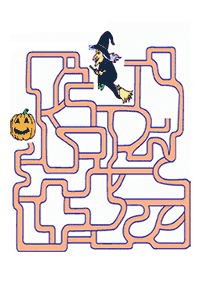 Einfache Labyrinthe für Kinder - Arbeitsblatt 111