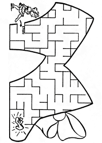 Einfache Labyrinthe für Kinder - Arbeitsblatt 119