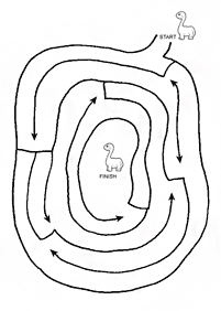 Einfache Labyrinthe für Kinder - Arbeitsblatt 120