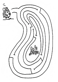 Einfache Labyrinthe für Kinder - Arbeitsblatt 23