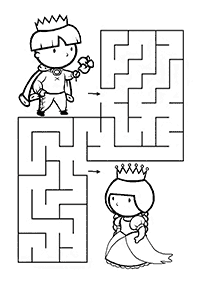 Einfache Labyrinthe für Kinder - Arbeitsblatt 28