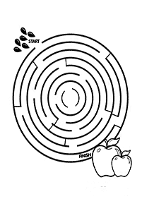 Einfache Labyrinthe für Kinder - Arbeitsblatt 38