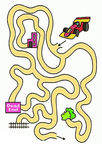 Einfache Labyrinthe für Kinder - Arbeitsblatt 41