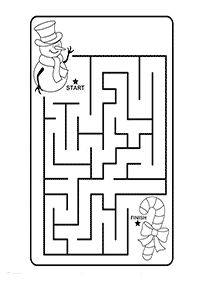 Einfache Labyrinthe für Kinder - Arbeitsblatt 50