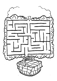 Einfache Labyrinthe für Kinder - Arbeitsblatt 51