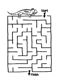 Einfache Labyrinthe für Kinder - Arbeitsblatt 55