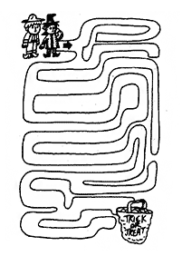 Einfache Labyrinthe für Kinder - Arbeitsblatt 59