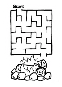 Einfache Labyrinthe für Kinder - Arbeitsblatt 6
