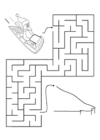 Einfache Labyrinthe für Kinder - Arbeitsblatt 60