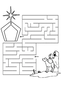 Einfache Labyrinthe für Kinder - Arbeitsblatt 76