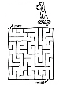 Einfache Labyrinthe für Kinder - Arbeitsblatt 83
