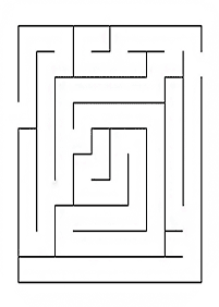 Einfache Labyrinthe für Kinder - Arbeitsblatt 85