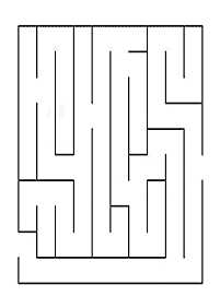 Einfache Labyrinthe für Kinder - Arbeitsblatt 89