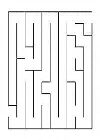 Einfache Labyrinthe für Kinder - Arbeitsblatt 93