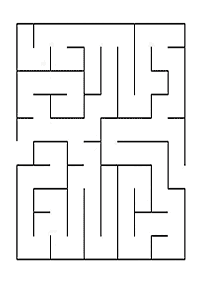 Einfache Labyrinthe für Kinder - Arbeitsblatt 97