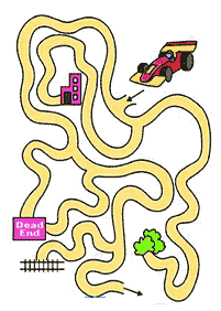 Einfache Labyrinthe für Kinder - Arbeitsblatt 98