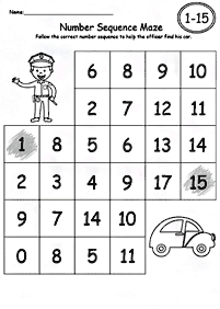 Einfache Math für Kinder - Arbeitsblatt 112