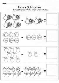 Einfache Math für Kinder - Arbeitsblatt 119