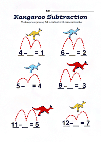 Einfache Math für Kinder - Arbeitsblatt 121