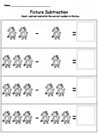 Einfache Math für Kinder - Arbeitsblatt 172