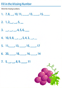 Einfache Math für Kinder - Arbeitsblatt 177