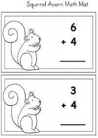 Einfache Math für Kinder - Arbeitsblatt 194