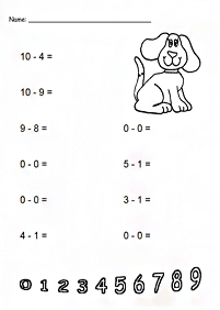Einfache Math für Kinder - Arbeitsblatt 197