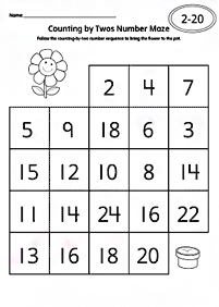 Einfache Math für Kinder - Arbeitsblatt 202
