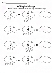 Einfache Math für Kinder - Arbeitsblatt 204