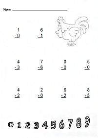 Einfache Math für Kinder - Arbeitsblatt 213