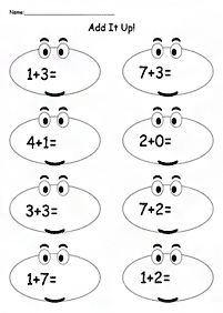 Einfache Math für Kinder - Arbeitsblatt 214