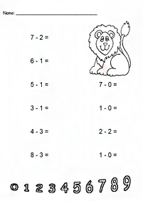 Einfache Math für Kinder - Arbeitsblatt 215