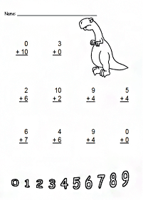 Einfache Math für Kinder - Arbeitsblatt 219