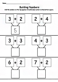 Einfache Math für Kinder - Arbeitsblatt 222