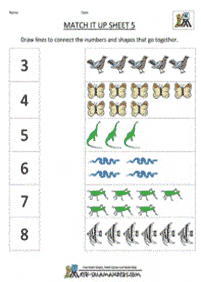 Einfache Math für Kinder - Arbeitsblatt 229