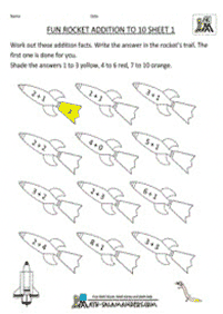 Einfache Math für Kinder - Arbeitsblatt 232