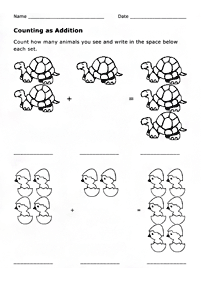 Einfache Math für Kinder - Arbeitsblatt 29