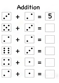 Einfache Math für Kinder - Arbeitsblatt 3