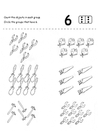 Einfache Math für Kinder - Arbeitsblatt 35