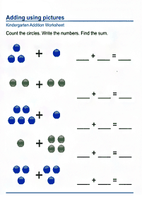 Einfache Math für Kinder - Arbeitsblatt 46