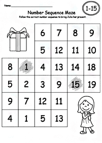 Einfache Math für Kinder - Arbeitsblatt 52