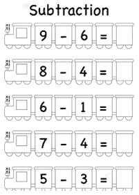 Einfache Math für Kinder - Arbeitsblatt 82